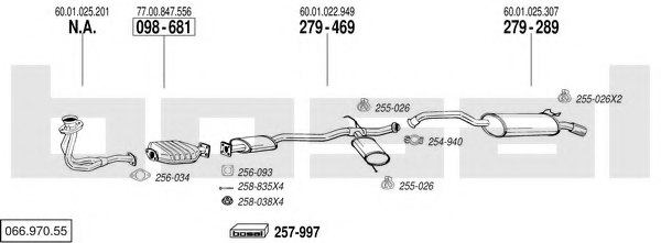 BOSAL 066.970.55 Exhaust System